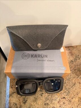 Karun Geyser Black Matte Sunglasses